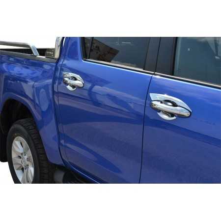 Protection d'intérieur de poignée chromée de porte Toyota Hilux Revo 2016+