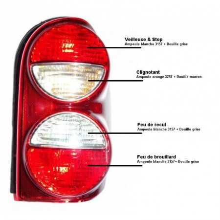 Feu arrière Mopar Jeep Cherokee Liberty KJ 2005-2007