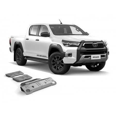 Blindage moteur aluminium 4 mm Toyota Hilux 2021-