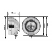 Phare rond halogene inox predateur 210 mm 12 V H1