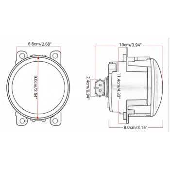 Phares antibrouillard LED pour Suzuki Jimny 2018-