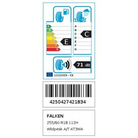 Pneu Falken Wildpeak A/T AT3WA 255/60R18 112H