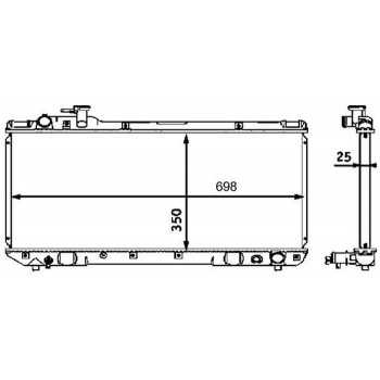 Radiateur de refroidissement Toyota Rav 4 04/1994-04/2000