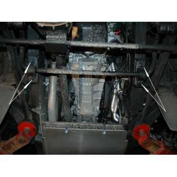 Blindage moteur aluminium 5 mm Land Rover 90/110 2004-