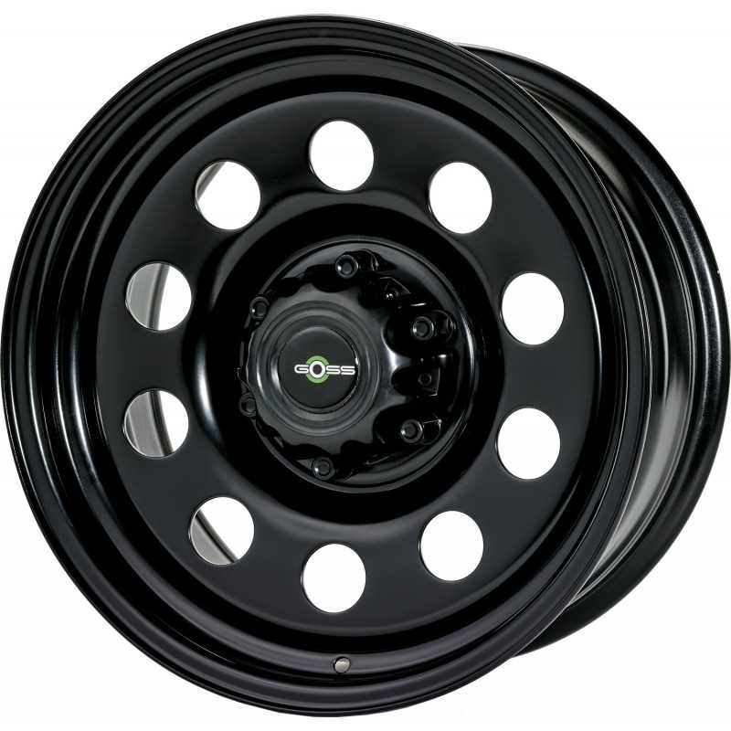 Jante modular acier noire 7X17 6 trous 139.7 ET20 Ford Ranger PXIII
