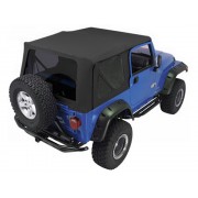 Capotage de remplacement noir Jeep Wrangler TJ 1997-2006 pour portes acier