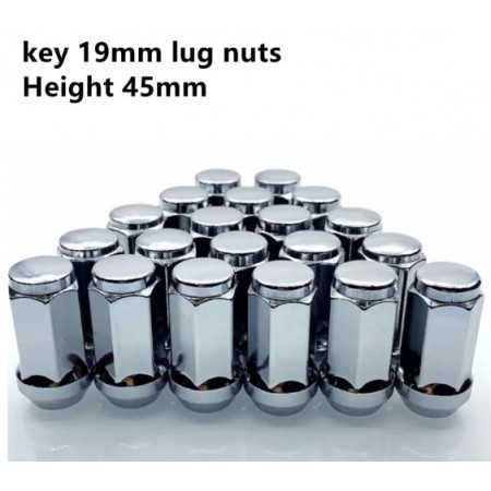 kit écrou de roue chromé 12X1,50 pour clé de 19 mm TOYOTA