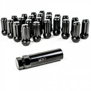 kit d'Ecrou de roue long noir 14X1,50 mm