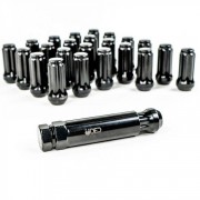 kit d'Ecrou de roue long noir 14X1,50 mm