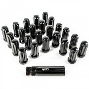 kit d'Ecrou de roue long noir 14X1,50 mm