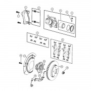 Roulements de roue gauche ou droit avant Jeep Wrangler JK