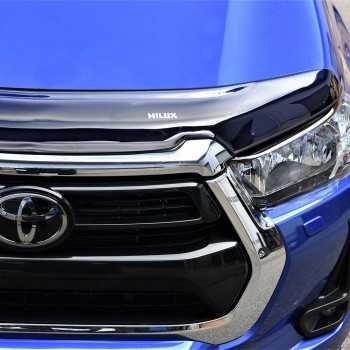 Deflecteur de capot teinté a/logo Toyota Hilux 2021-