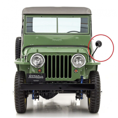 Rétroviseur droit ou gauche Jeep Willys 1941-1964