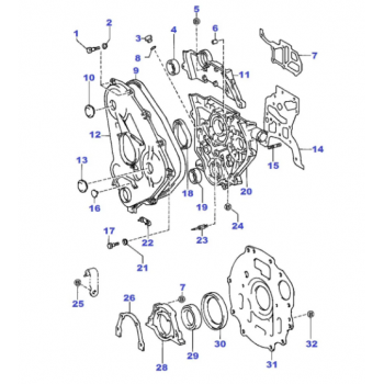 Pompe à huile pour Toyota LJ70, Hiace, Hilux