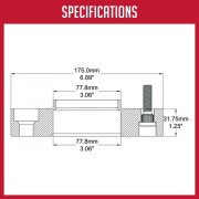 Elargisseur de voie aluminium 32 mm Nissan 2005-2024