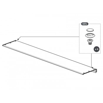 Jeu de 6 vis  Mountain Top MTR Roll