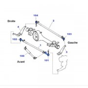 ROTULE PAS A DROITE DIAM.23 MM TOYOTA LJ70-73 TOYOTA