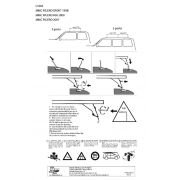 Jeu de 2 barres de toit Aluminium , Mitsubishi Pajero 1998- 2000- 2007-