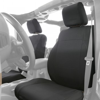 Kit housse de siege avant et arriere neoprene noire SMITTYBILT Wrangler JK 2007-2012