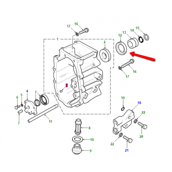 Joint spi entrée boite de transfert lt230 defender 90, 110, 130, discovery 2, range classic