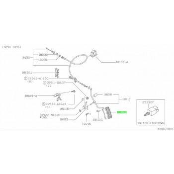 Caoutchouc de pédale d'accélérateur Nissan terrano II