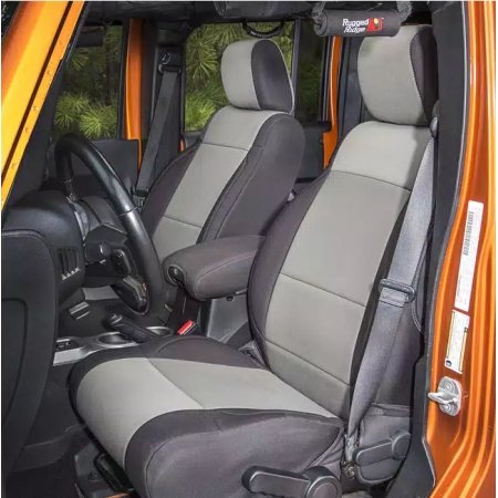 Housse de siege avant grise Jeep Wrangler JK 2011-2018 ABS