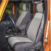 Housse de siege avant grise Jeep Wrangler JK 2011-2018 ABS
