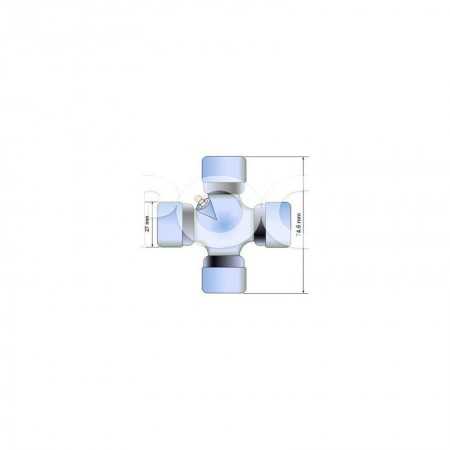 croisillon Avant d'arbre de transmission Nissan Pathfinder 2.5 Di et Navara D40 27x 74.6 mm