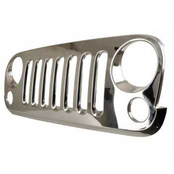 Calandre inox Jeep Wrangler JK 07/2007-