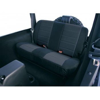Housse de banquette arriere coton noir Jeep Wrangler 2003-2006