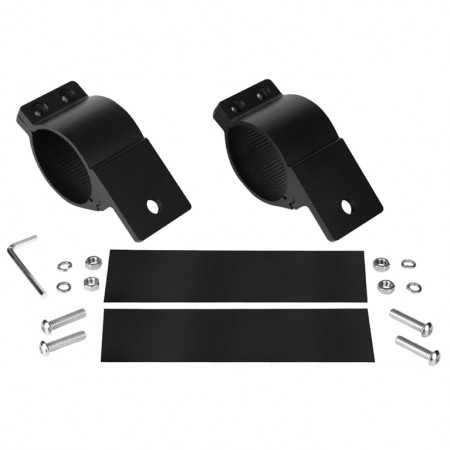 Collier de fixation longue portee noir diam.60/65 mm (2)