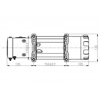 Treuil T- MAX atw 6000 (2720KG) 12V pro séries