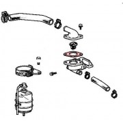 Joint de pipe de thermostat pour Toyota BJ-HJ4 (04/72 - 07/80) - ORIGINE CONSTRUCTEUR