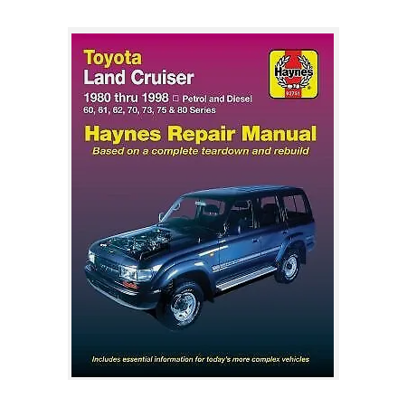 Revue automobile HAYNES TOYOTA HDJ 80-HJ60-61-75-71 (80-98)