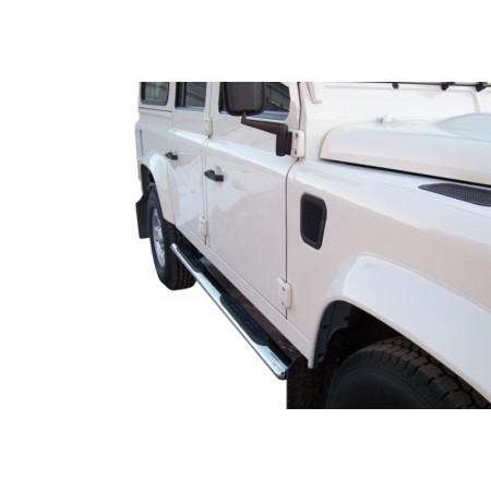 Marche pieds inox ovale LAND ROVER DEFENDER 90 LAND ROVER