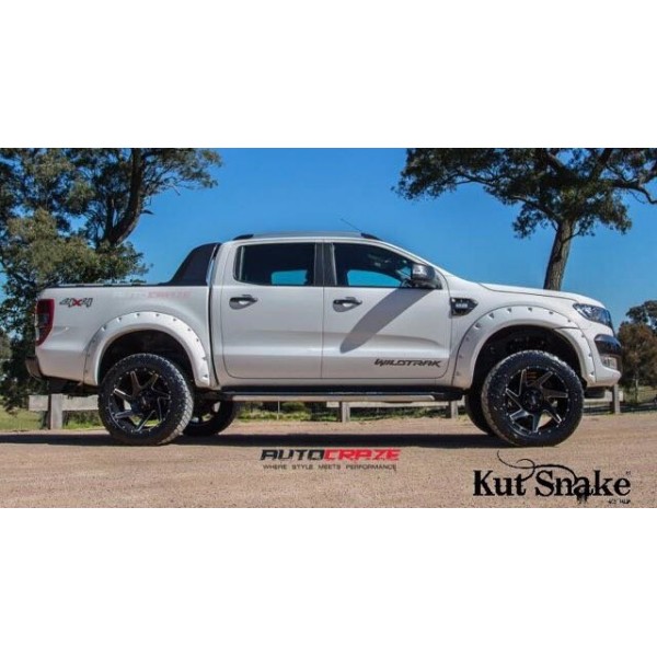 Élargisseurs d'ailes Ford Ranger PX1 et PX2 95 mm - Finition lisse 2015-2019
