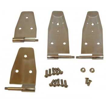 CHARNIERES DE PORTE AVANT (2) JEEP WRANGLER 1994-1995 avec portes h...