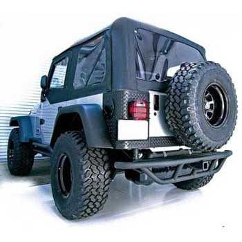 Pare chocs arriere noir mat Jeep Wrangler YJ ET TJ 1987-2006