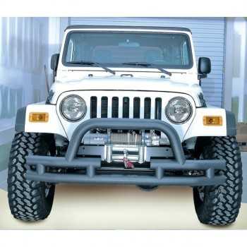 Pare choc avant noir mat Jeep CJ et Wrangler YJ-TJ 1976-2006