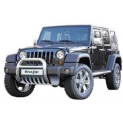 BIG BAR 76 MM INOX JEEP WRANGLER JK 2007 -