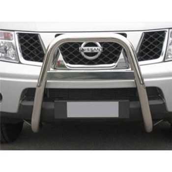 Big bar 63 mm inox Nissan Navara D40 2006-2010