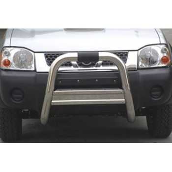 Big bar 76 mm inox Usage Hors Route Nissan Navara D22  2002-2005