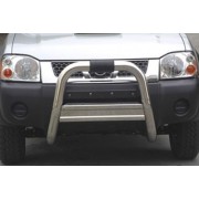 Big bar 76 mm inox Usage Hors Route Nissan Navara D22  2002-2005
