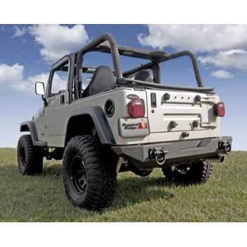 Pare chocs arrière noir XHD Jeep CJ, Wrangler YT ET TJ