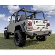 Pare chocs arrière noir XHD Jeep CJ, Wrangler YT ET TJ