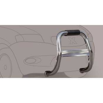 Big bar 76 mm inox Usage Hors Route Nissan Patrol GR Y61 1998-2004