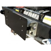 Support de plaque noir d'immatriculation pour guide-câble à rouleaux