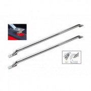 Barres de dessus de ridelles inox Volkswagen Amarok Crew cabine