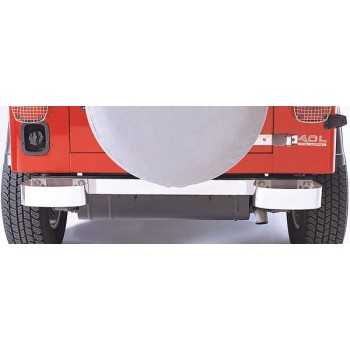 Demi pare choc arriere inox Jeep CJ ET Wrangler YJ 1976-1995