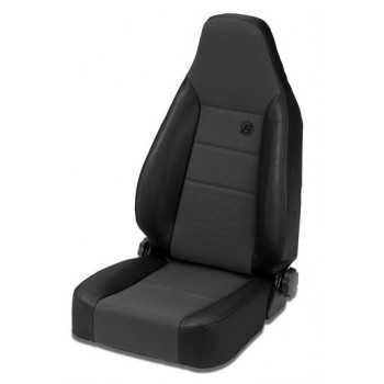 Siege TRAILMAX™ II sport tissu noir Jeep CJ & Wrangler, 76-06